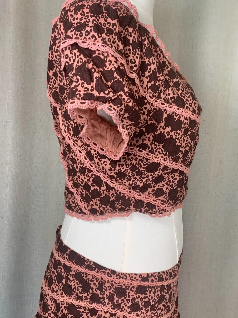 Anthropologie NWT Two-Piece Matching Set Top 4 Skirt 6